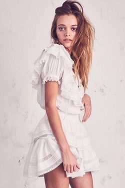 Y2K Sheer White Mini Dress - 90s Grunge, Retro Summer Outfit, Y2K Party & Club Fashion