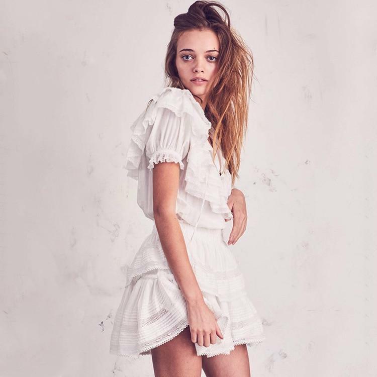 Y2K Sheer White Mini Dress - 90s Grunge, Retro Summer Outfit, Y2K Party & Club Fashion