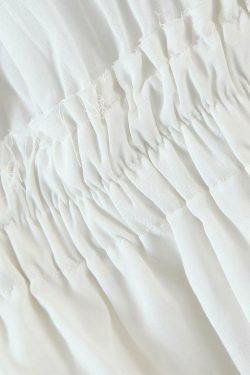 Y2K Sheer White Mini Dress - 90s Grunge, Retro Summer Outfit, Y2K Party & Club Fashion