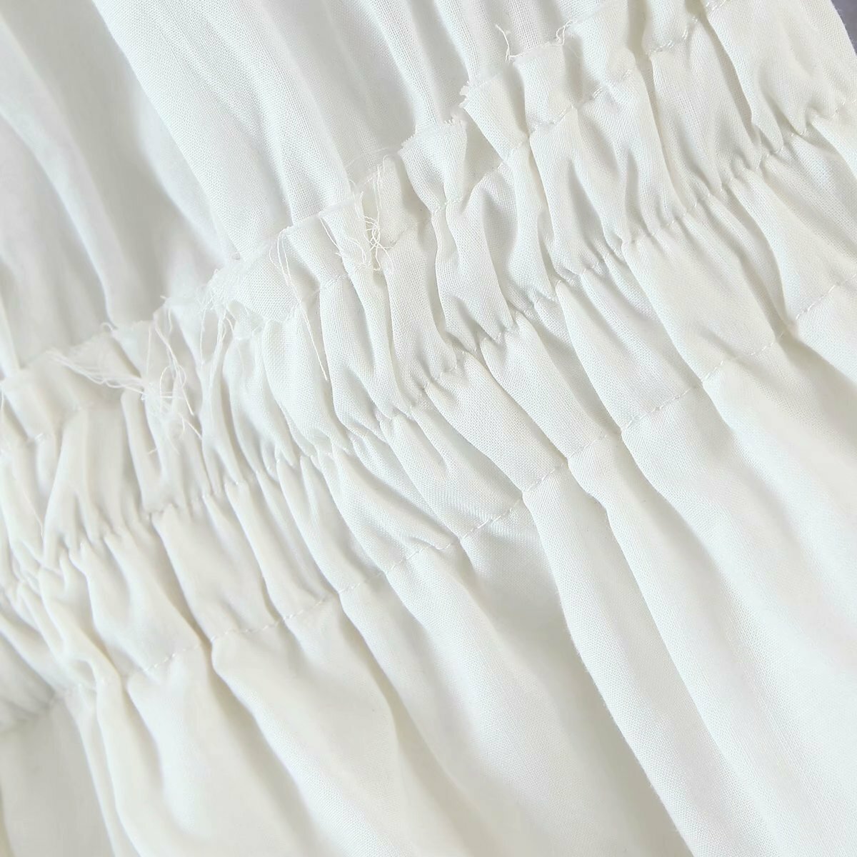 Y2K Sheer White Mini Dress - 90s Grunge, Retro Summer Outfit, Y2K Party & Club Fashion
