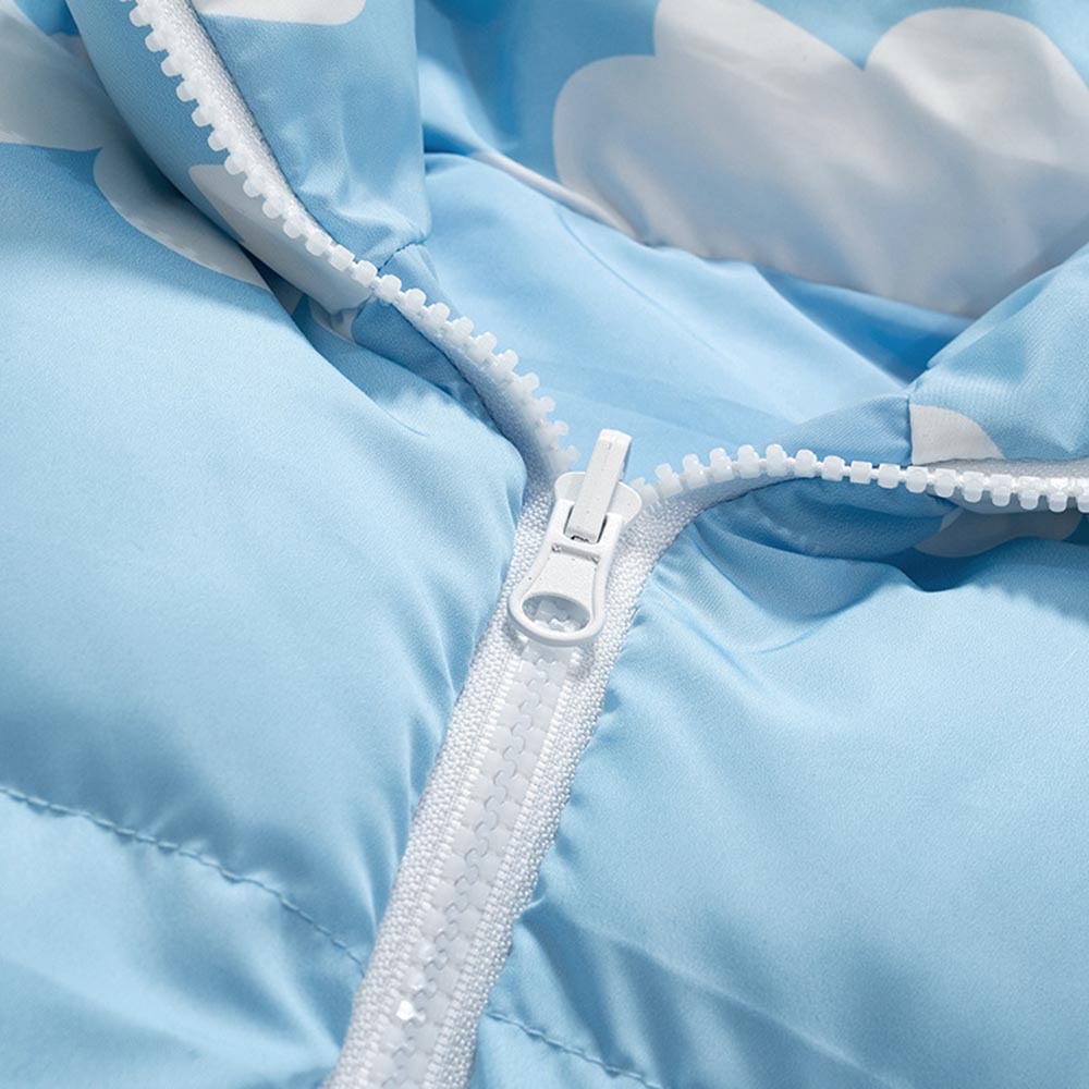 Y2K Sky Cloud Puffer Jacket - Retro 90s Grunge, Summer Y2K Outfits, Pastel Goth Fashion