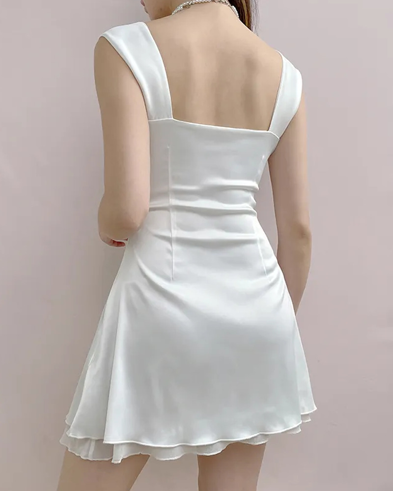 Y2K Sleeveless Mini Dress - 90s Grunge, Retro Summer Outfit, Pastel Goth, Y2K Party Look