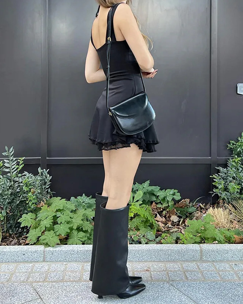 Y2K Sleeveless Mini Dress - 90s Grunge, Retro Summer Outfit, Pastel Goth, Y2K Party Look