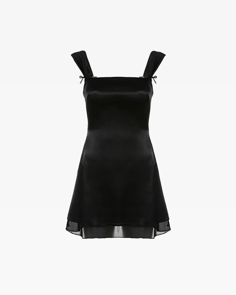 Y2K Sleeveless Mini Dress - 90s Grunge, Retro Summer Outfit, Pastel Goth, Y2K Party Look