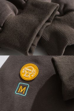 Y2K Smiley Hoodie - Retro 90s Grunge, Pastel Goth, Summer Y2K Outfits, Popstar Vibes