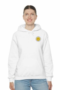 Y2K Smiley Just Woke Up Hoodie Sweatshirt - Retro 90s Grunge, Y2K Summer & Party Outfits