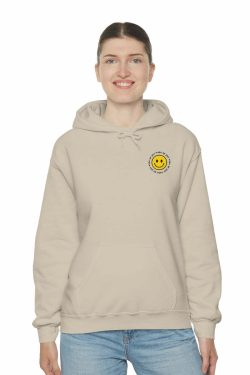 Y2K Smiley Just Woke Up Hoodie Sweatshirt - Retro 90s Grunge, Y2K Summer & Party Outfits