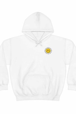 Y2K Smiley Just Woke Up Hoodie Sweatshirt - Retro 90s Grunge, Y2K Summer & Party Outfits