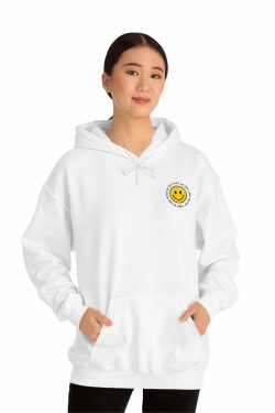 Y2K Smiley Just Woke Up Hoodie Sweatshirt - Retro 90s Grunge, Y2K Summer & Party Outfits