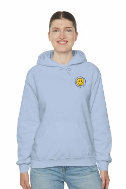 Y2K Smiley Just Woke Up Hoodie Sweatshirt - Retro 90s Grunge, Y2K Summer & Party Outfits