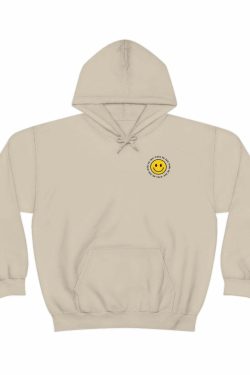 Y2K Smiley Just Woke Up Hoodie Sweatshirt - Retro 90s Grunge, Y2K Summer & Party Outfits