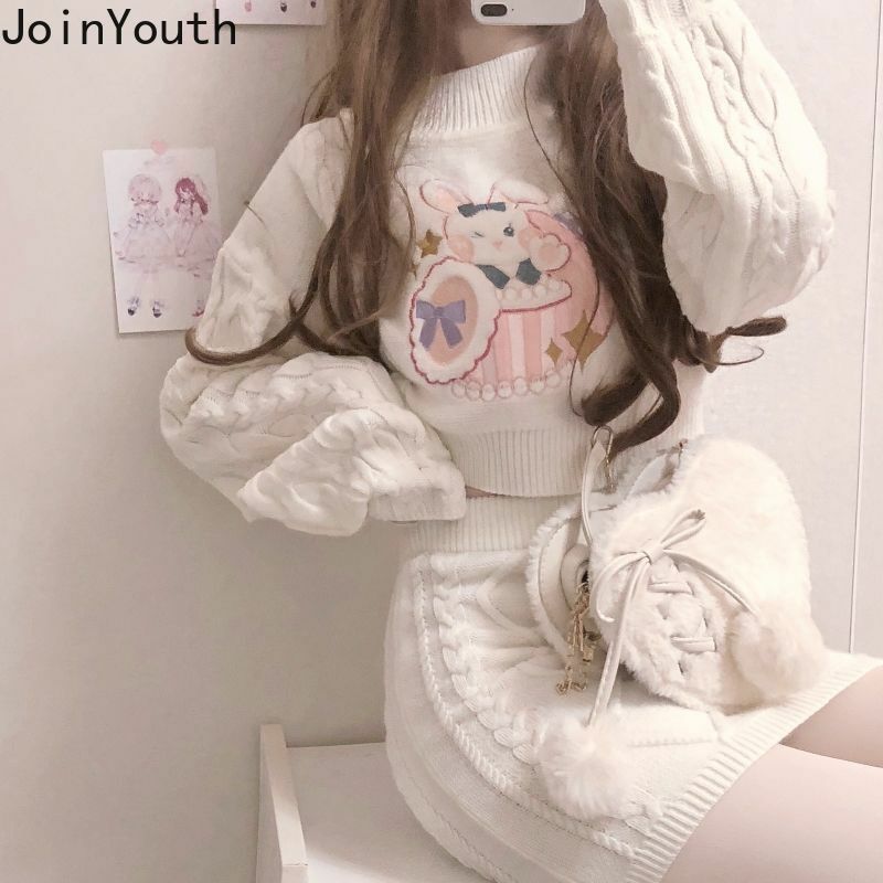 Y2K Soft Girl Kawaii Two Piece Set - 90s Grunge, Retro Summer Outfits, Pastel Goth Fashion