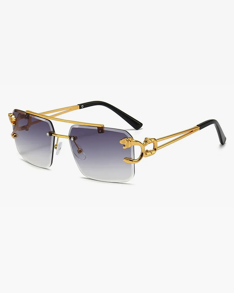 Y2K Square Rimless Sunglasses - Retro 90s Grunge, Hip Hop, and Pastel Goth Fashion
