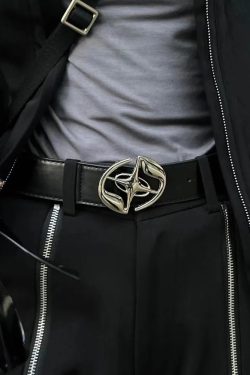 Y2K Star Buckle Belt - Perfect for Y2K Summer, 90s Grunge, and Retro Party Outfits