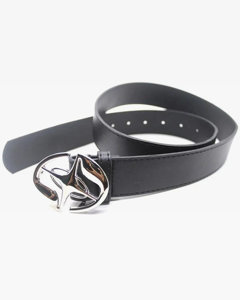 Y2K Star Buckle Belt - Perfect for Y2K Summer, 90s Grunge, and Retro Party Outfits