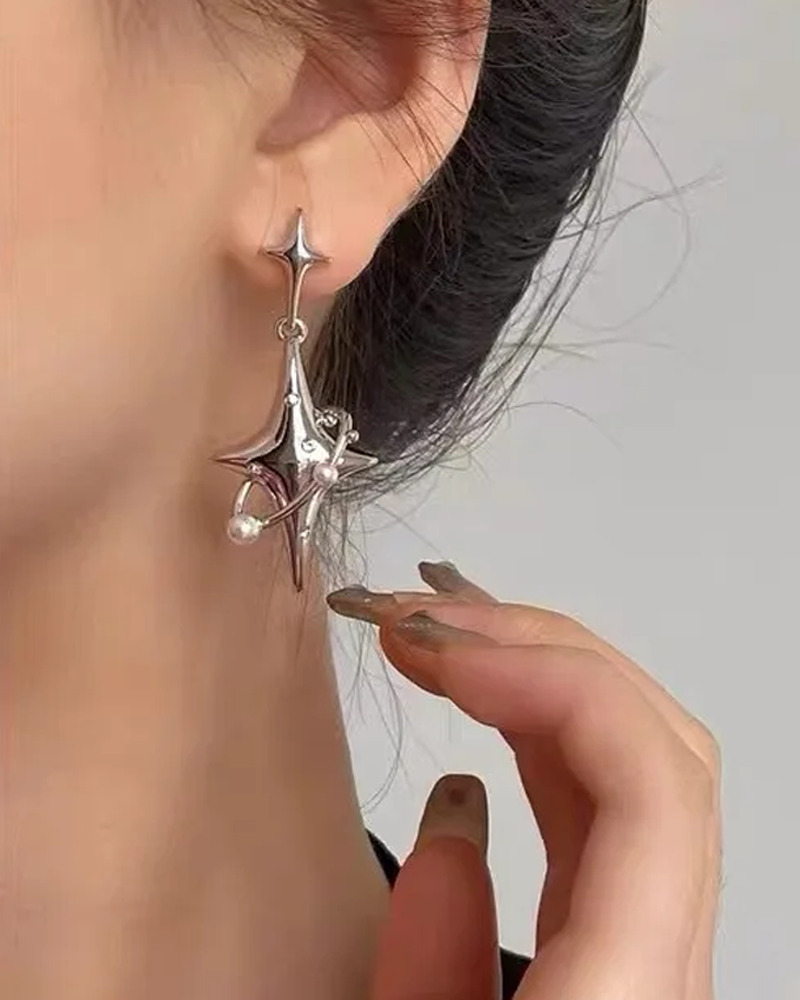 Y2K Star Earrings - Retro 90s Grunge, Summer Party, Popstar, and Pastel Goth Fashion