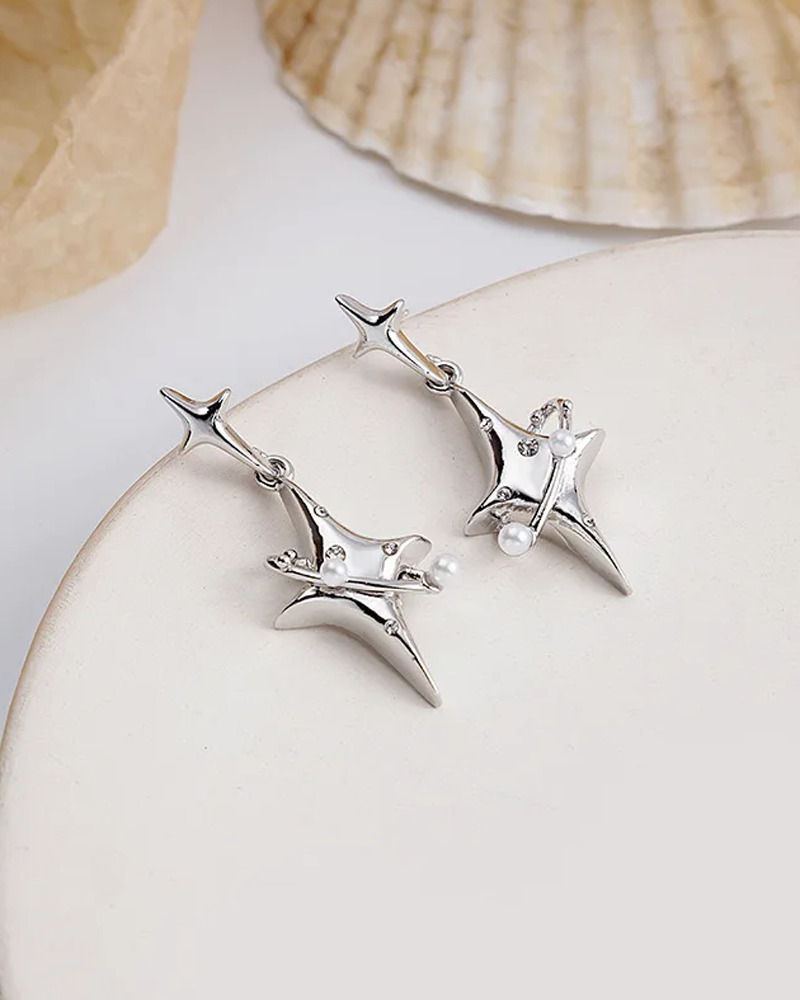 Y2K Star Earrings - Retro 90s Grunge, Summer Party, Popstar, and Pastel Goth Fashion