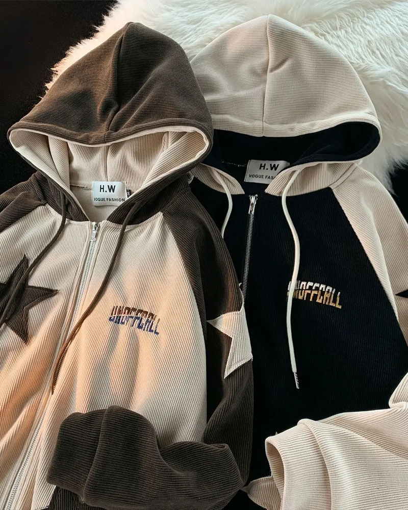 Y2K Star Hoodie - Retro 90s Grunge, Summer Outfits, Popstar & Party Fashion