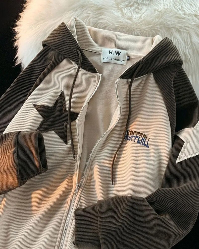 Y2K Star Hoodie - Retro 90s Grunge, Summer Outfits, Popstar & Party Fashion