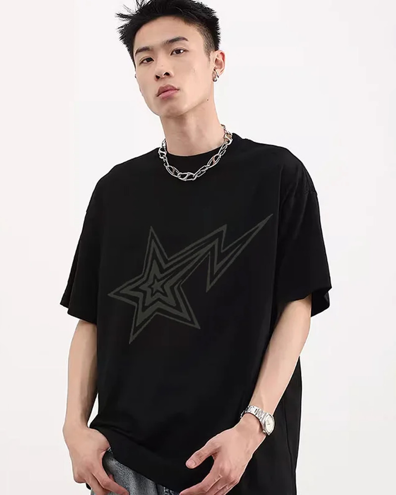 Y2K Star Shirt - Retro 90s Grunge, Summer Outfits, Popstar, Goth, Hip Hop Fashion