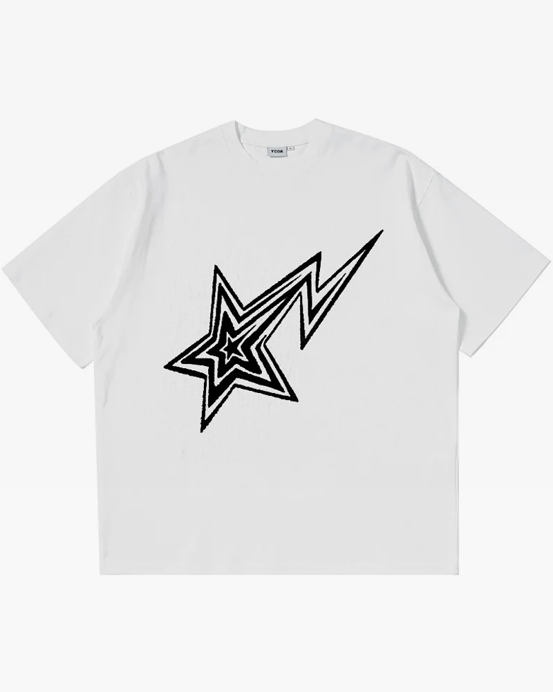 Y2K Star Shirt - Retro 90s Grunge, Summer Outfits, Popstar, Goth, Hip Hop Fashion