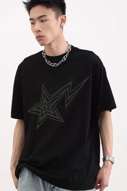 Y2K Star Shirt - Retro 90s Grunge, Summer Outfits, Popstar, Goth, Hip Hop Fashion