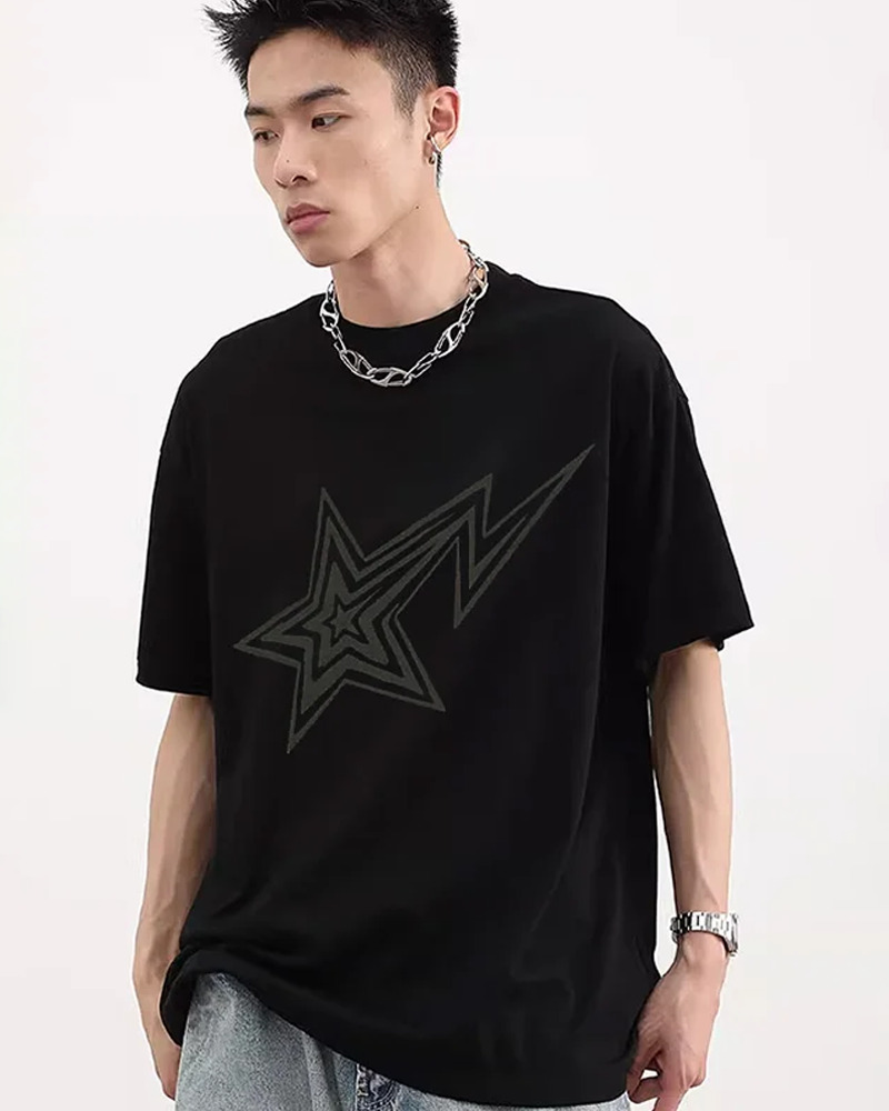 Y2K Star Shirt - Retro 90s Grunge, Summer Outfits, Popstar, Goth, Hip Hop Fashion