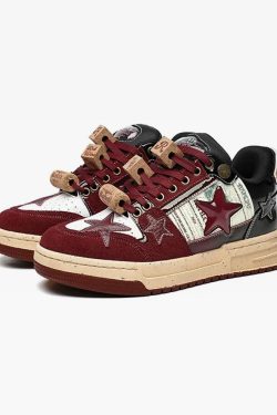 Y2K Star Shoes - Retro 90s Grunge, Hip Hop, and Pastel Goth Fashion for Y2K Summer Outfits