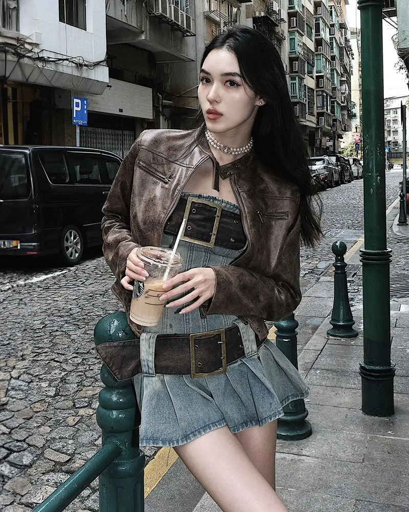 Y2K Strapless Denim Mini Dress - 90s Grunge, Retro Summer Outfit, Y2K Party & Club Fashion