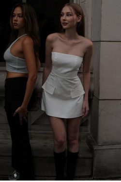 Y2K Strapless Mini Dress - 90s Grunge, Retro Summer Outfit, Y2K Party & Club Fashion