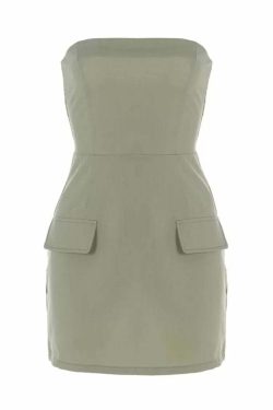 Y2K Strapless Mini Dress - 90s Grunge, Retro Summer Outfit, Y2K Party & Club Fashion