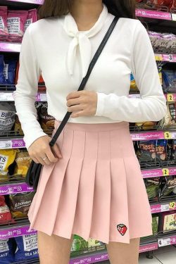 Y2K Strawberry Skirt - 90s Grunge, Retro Summer Outfit, Pastel Goth, Y2K Fashion Essentials