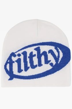 Y2K Streetwear Beanie - Retro 90s Grunge, Y2K Summer & Party Outfits, Y2K Popstar Style