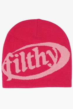 Y2K Streetwear Beanie - Retro 90s Grunge, Y2K Summer & Party Outfits, Y2K Popstar Style
