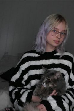 Y2K Striped Cropped Sweater - 90s Grunge, Retro Summer, Pastel Goth, Y2K Club Outfit