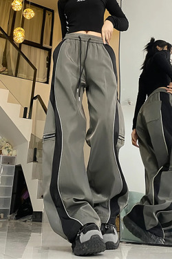 Y2K Striped Joggers for Women - 90s Grunge, Retro Summer Outfits, Y2K Fashion Essentials