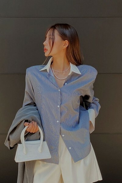 Y2K Striped Shirt - Retro 90s Fashion, Grunge, Summer Outfits, Y2K Club & Party Looks