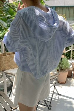 Y2K Striped Shirt - Retro 90s Grunge, Summer Y2K Outfits, Pastel Goth, Y2K Club Fashion