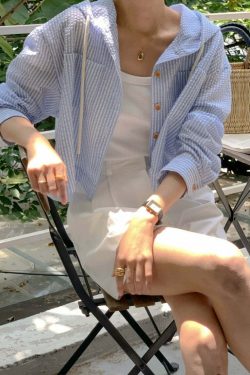 Y2K Striped Shirt - Retro 90s Grunge, Summer Y2K Outfits, Pastel Goth, Y2K Club Fashion