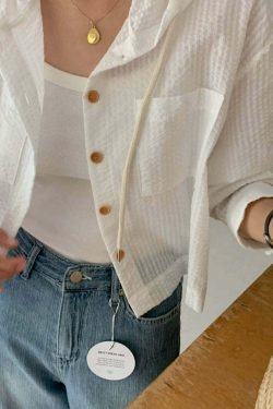 Y2K Striped Shirt - Retro 90s Grunge, Summer Y2K Outfits, Pastel Goth, Y2K Club Fashion