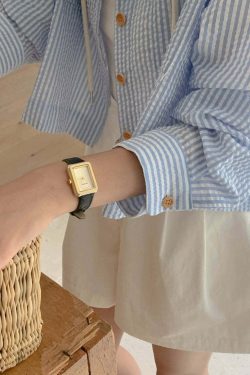 Y2K Striped Shirt - Retro 90s Grunge, Summer Y2K Outfits, Pastel Goth, Y2K Club Fashion