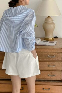 Y2K Striped Shirt - Retro 90s Grunge, Summer Y2K Outfits, Pastel Goth, Y2K Club Fashion
