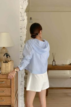 Y2K Striped Shirt - Retro 90s Grunge, Summer Y2K Outfits, Pastel Goth, Y2K Club Fashion