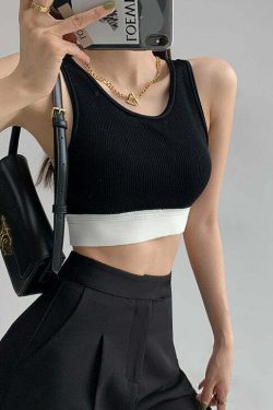 Y2K Stripped Knit Top - Retro 90s Grunge, Summer Y2K Outfits, Baby Tees, Y2K Club