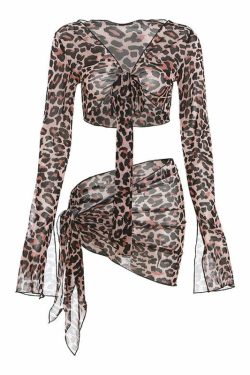 Y2K Summer Beach Cover-Up Set - Retro 90s Grunge, Pastel Goth, and Popstar Vibes