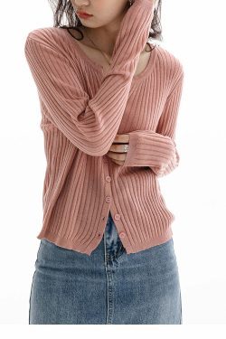 Y2K Summer Cardigan - Retro 90s Grunge, Pastel Goth, Y2K Party & Club Outfits