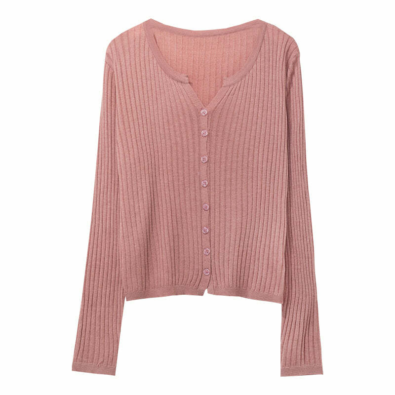 Y2K Summer Cardigan - Retro 90s Grunge, Pastel Goth, Y2K Party & Club Outfits