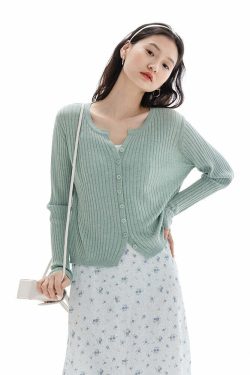 Y2K Summer Cardigan - Retro 90s Grunge, Pastel Goth, Y2K Party & Club Outfits