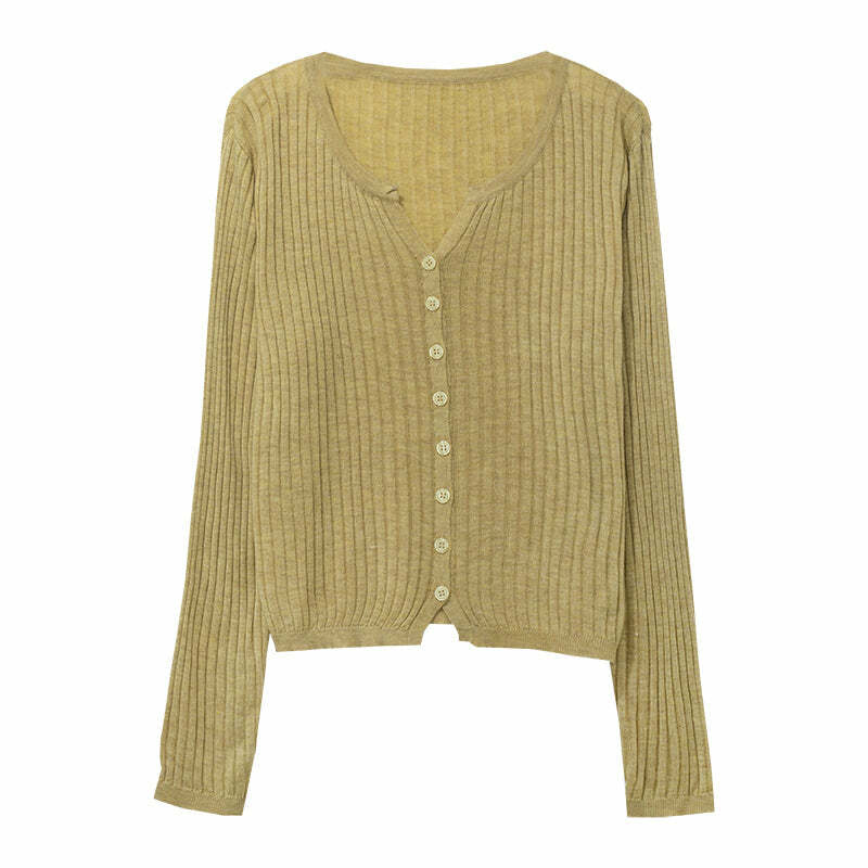 Y2K Summer Cardigan - Retro 90s Grunge, Pastel Goth, Y2K Party & Club Outfits