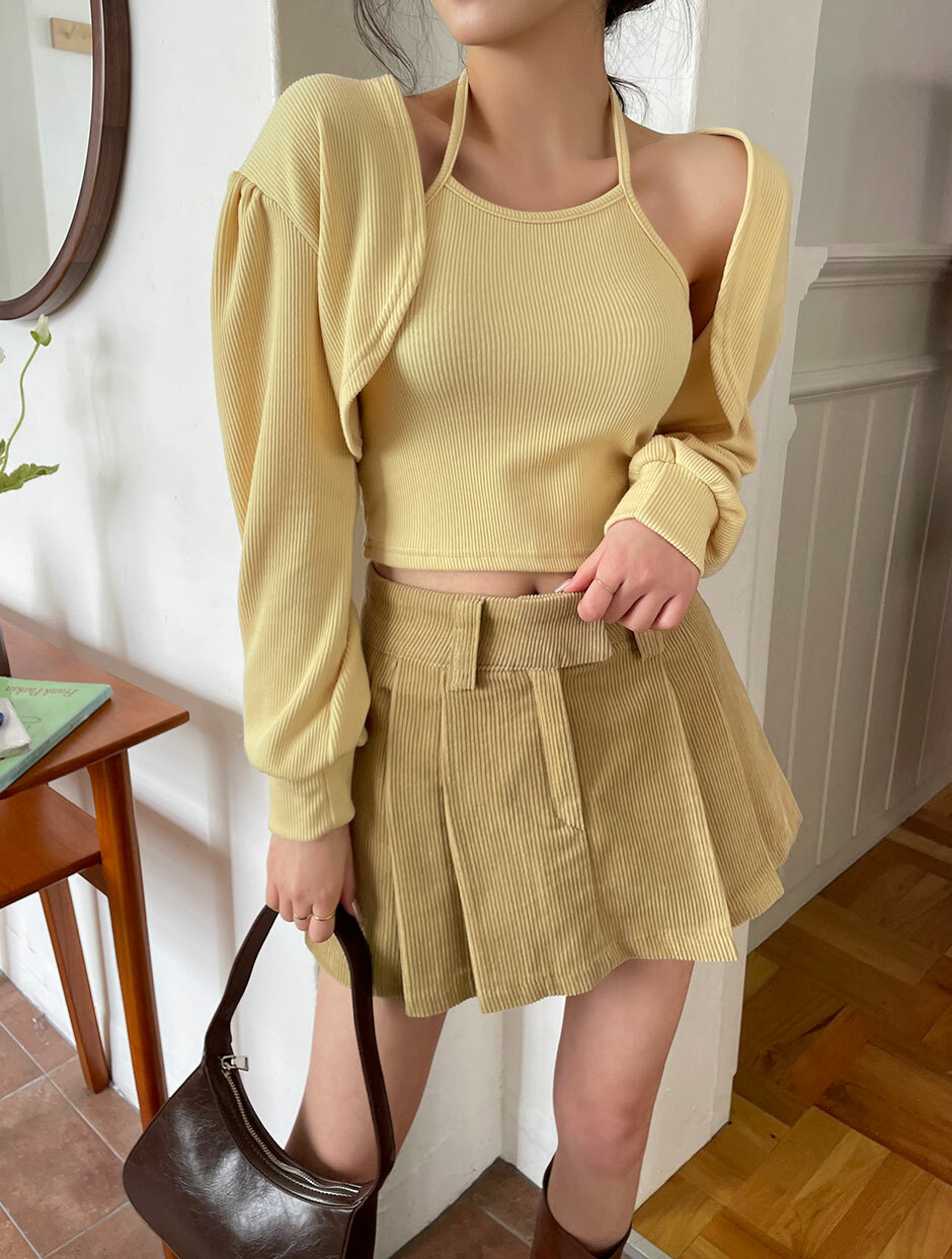 Y2K Summer Cardigan Top Set - 90s Grunge, Retro, Pastel Goth, Y2K Party & Club Outfits